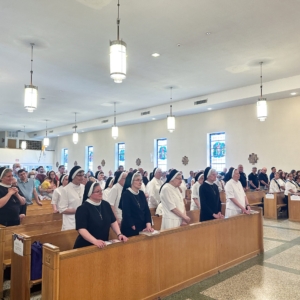 Front view of congregation