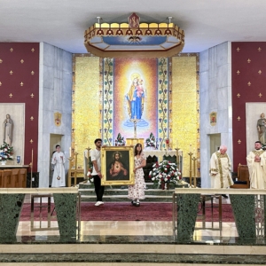 Blessing with sacred heart photos
