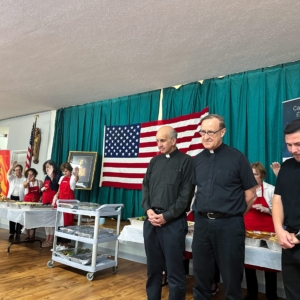 Blessing at reception