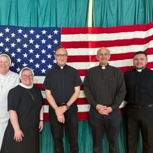Priests and ASCJ at reception